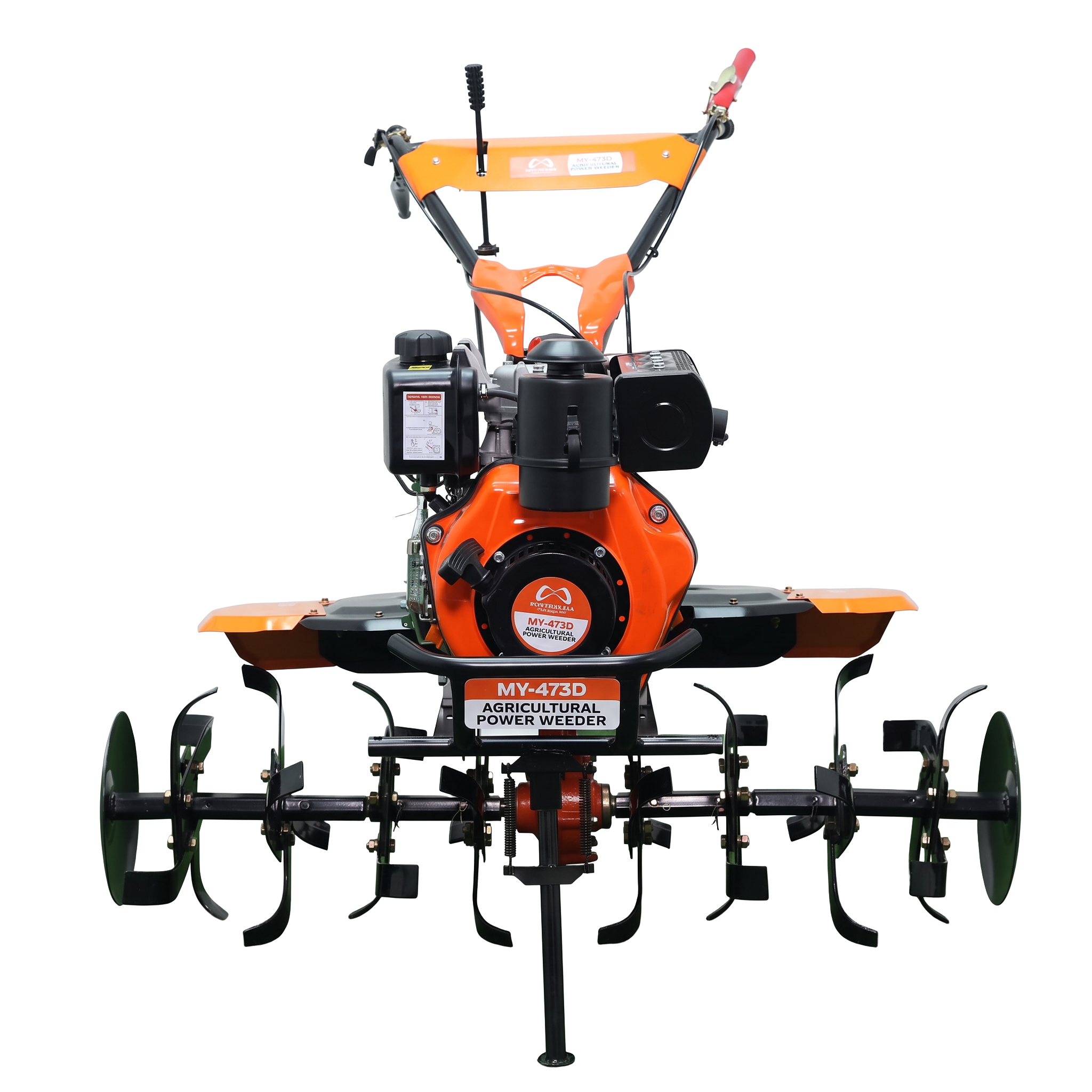 Realish MY-473D agricultural power weeder, front view